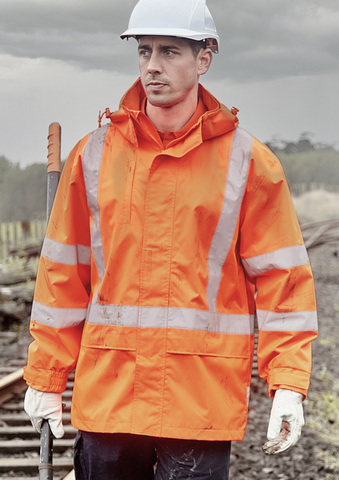 Men TTMC-W23 Hi Vis X Back Ultra lite Waterproof Jacket
