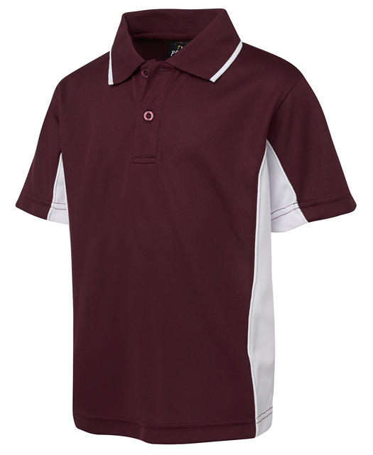 maroon and gold polo