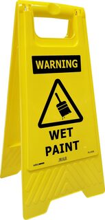 A-Frame Warning Wet Paint