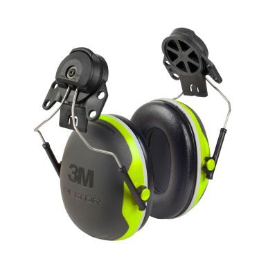 3M PELTOR X Series X4P3GS/E Premium Cap Attached Earmuff